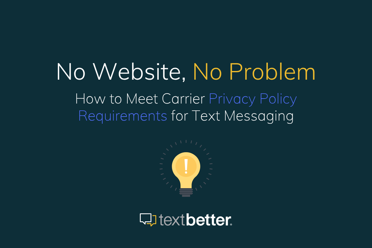 10DLC Privacy Policy Requirements